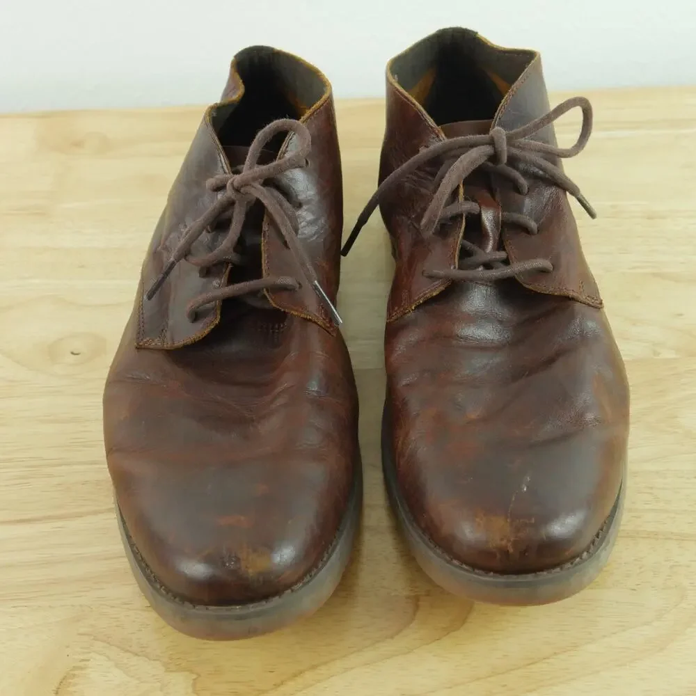 Timberland Ortholite Men Yorkdale Chukka Brown Leather Boot Size 10‎ Lace Up